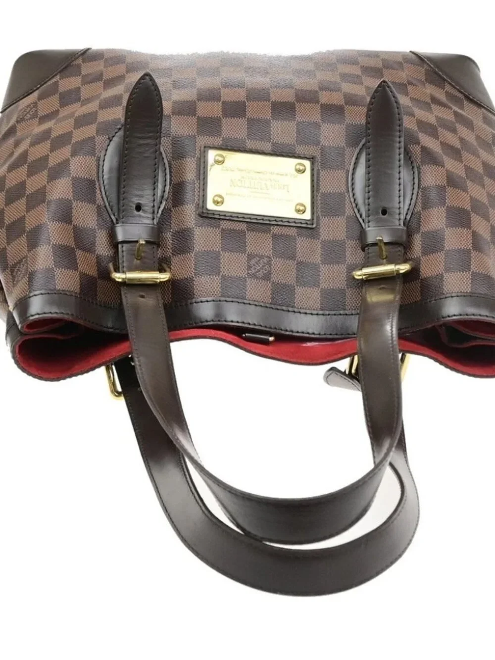 LOUIS VUITLOUIS VUITTON Hampstead MM Shoulder Bag Damier Leather